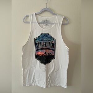 Stagecoach Country Music Festival Men’s White Tank Size Large